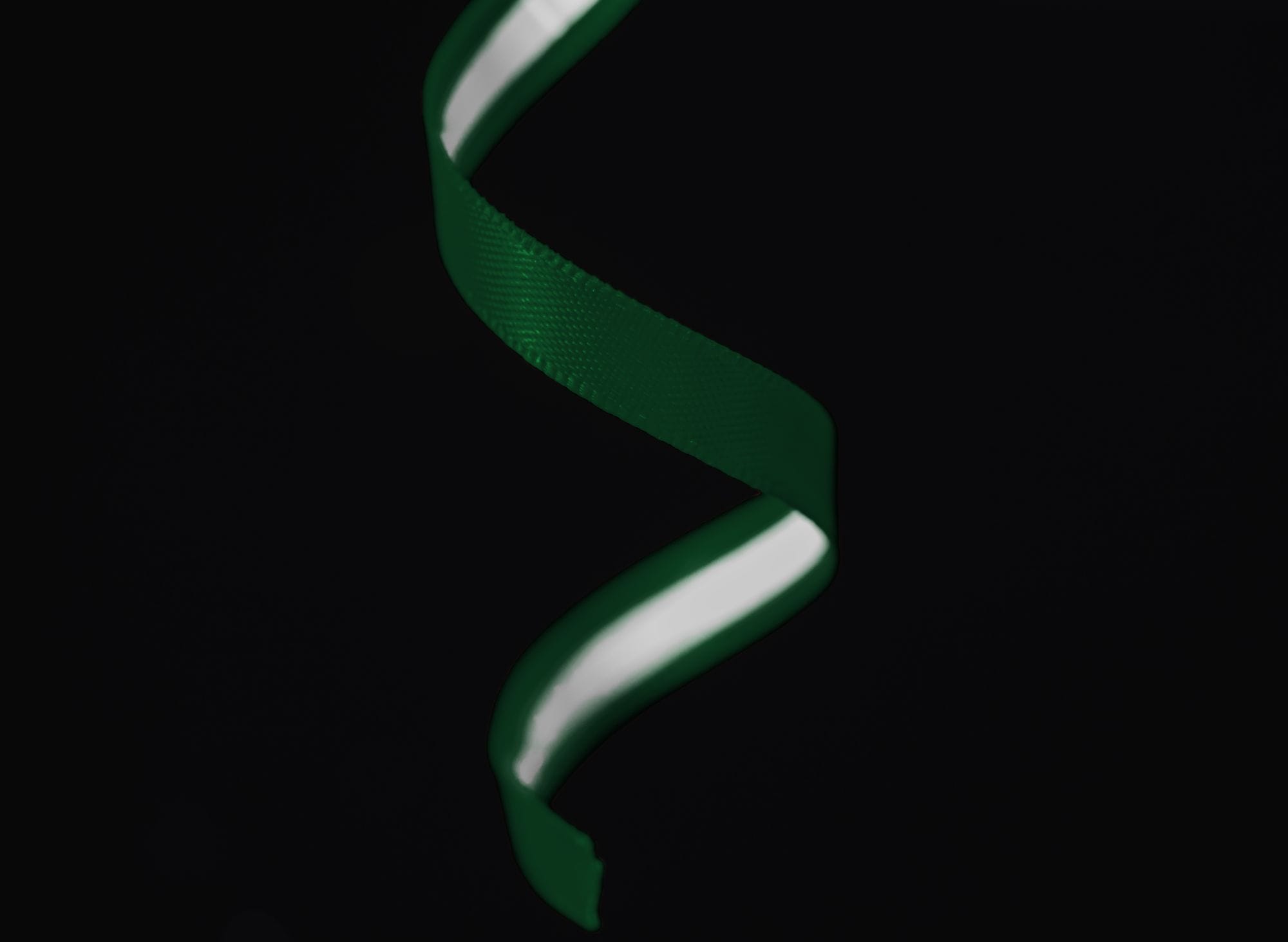 adhesive tear strip ribbon - green